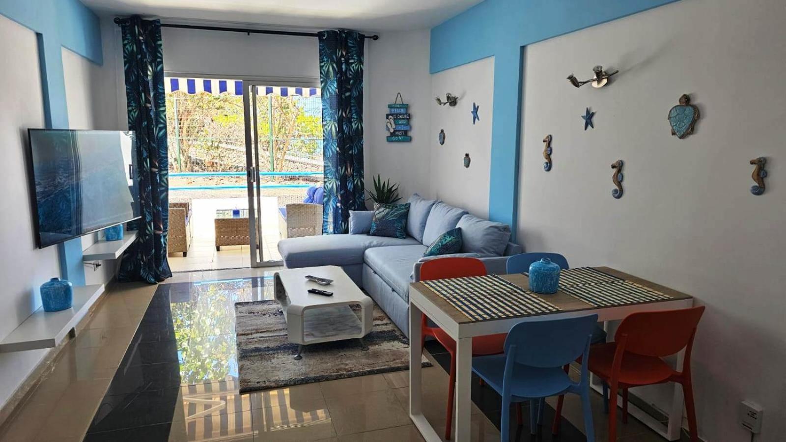 Blue Bay Paradise - Beach Front Apartment With Sea View Playa Paraiso  Exterior foto